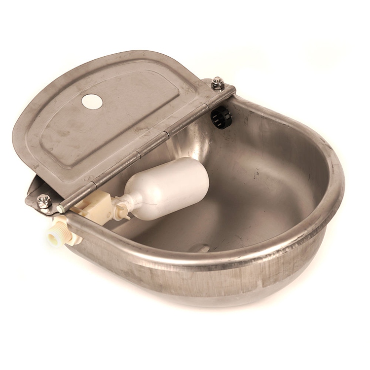 Automatic Stainless Steel Livestock Waterer with Float Valve