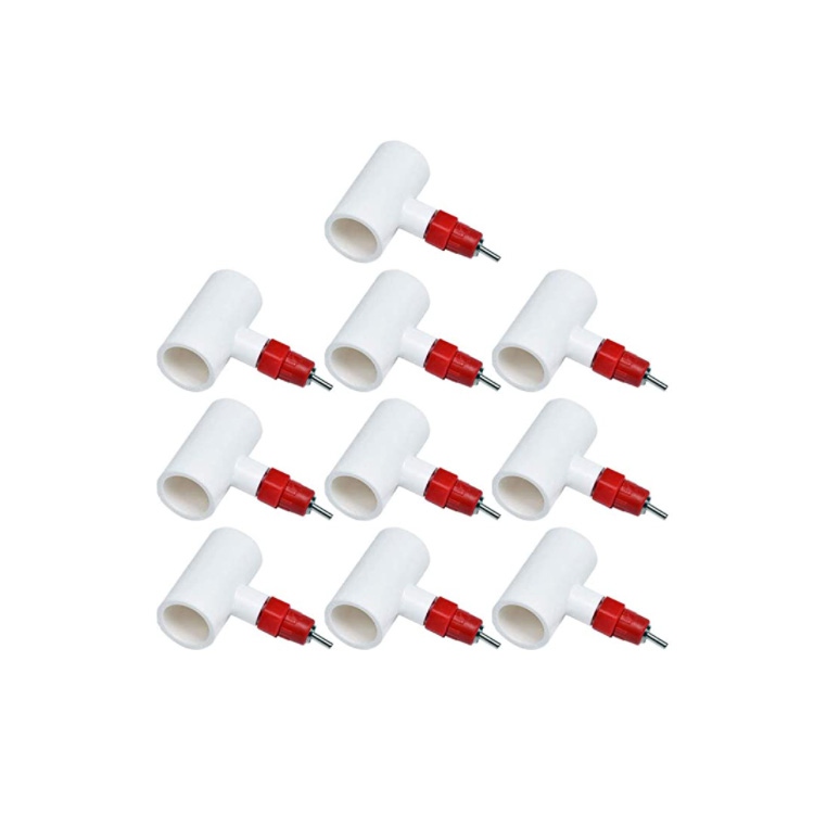 Automatic Poultry Water Nipple Kit with Tee Fittings